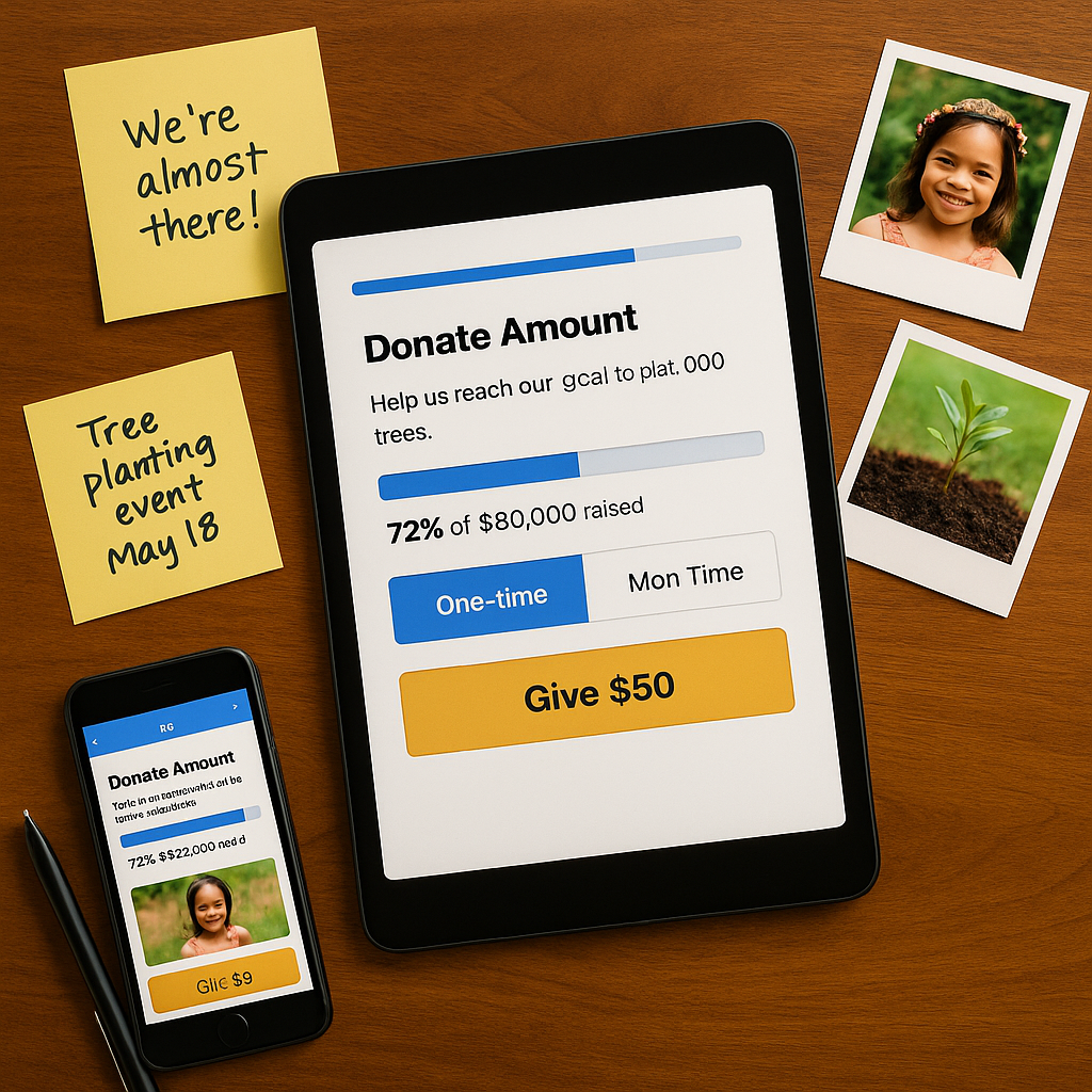 Crowdfunding Style Forms