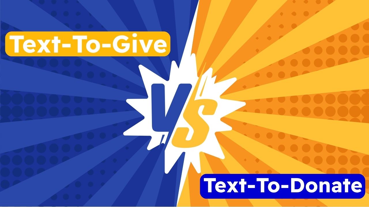 Text-to-give vs Text-to-donate