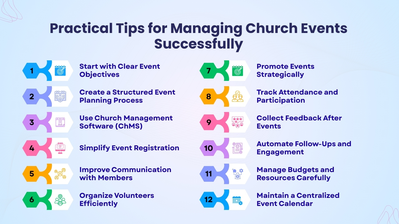 Practical Tips for Managing Church Events Successfully