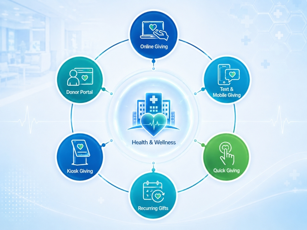 Make Giving Easy Wherever Healthcare Supporters Are Ready.