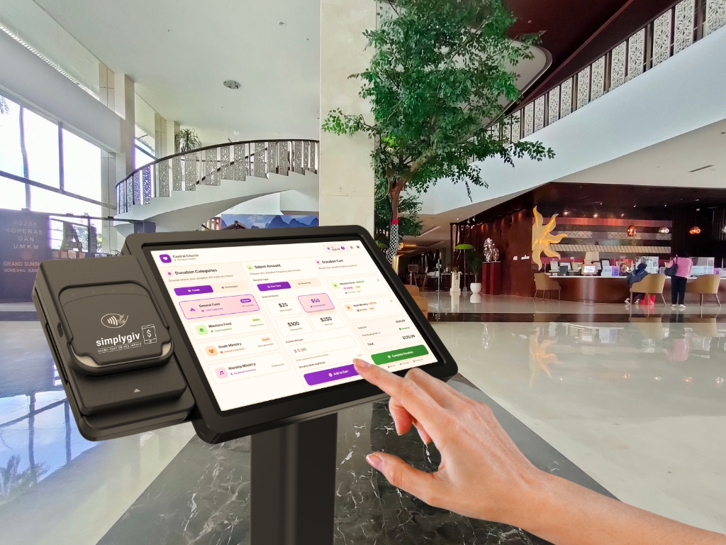 Lobby Donation Kiosks