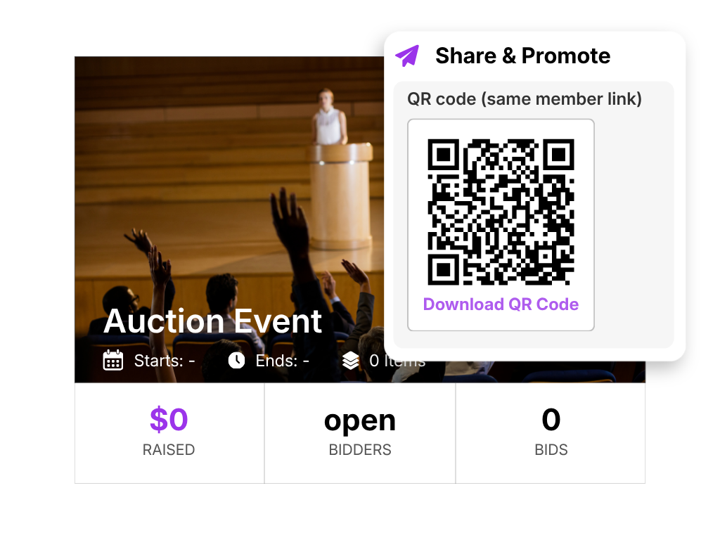 QR-Powered Bidding