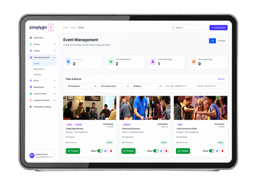 Fundraising Events Software for Online, Hybrid & In-Person Events