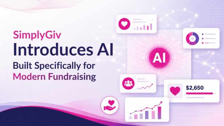 SimplyGiv Introduces AI Built Specifically for Modern Fundraising